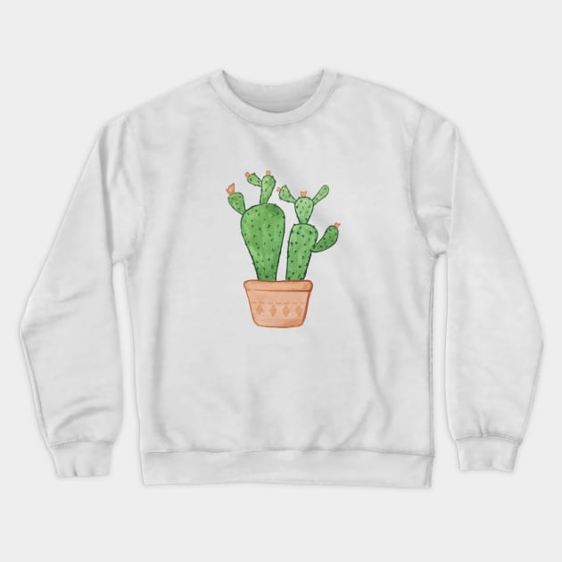 Prickly Pear Cactus Crewneck Sweatshirt by chris@christinearnold.com